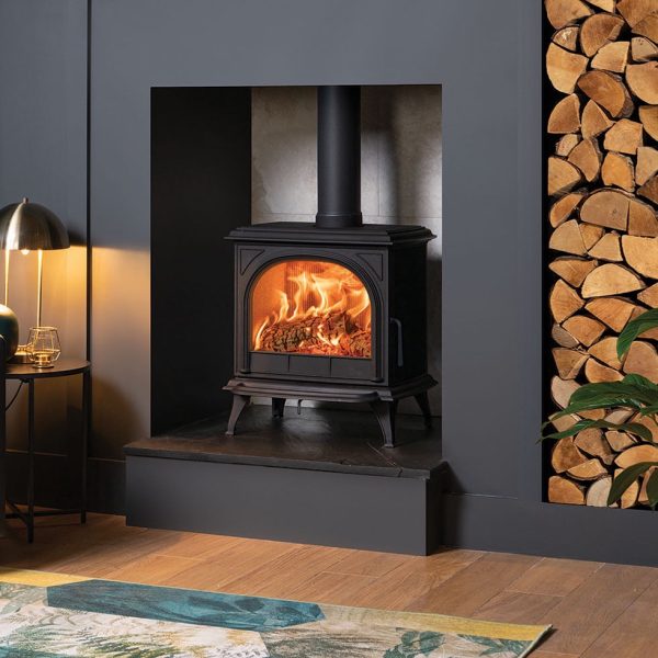 Stovax Huntingdon 30 wood burner with tracery door - Image 2