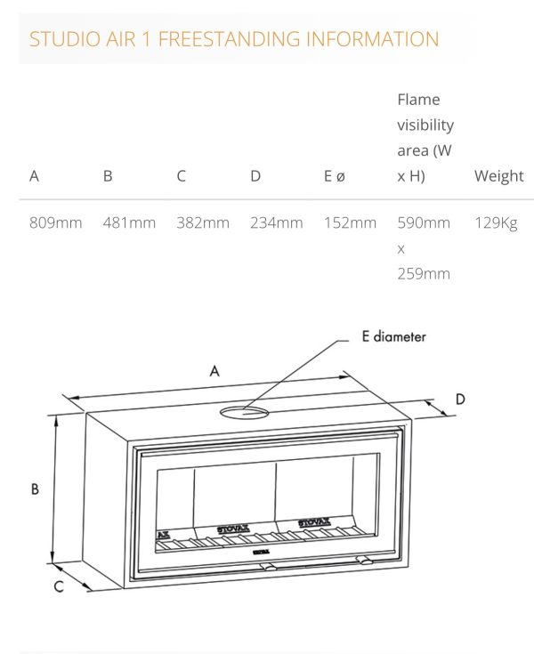 Stovax studio air 1 - Image 4