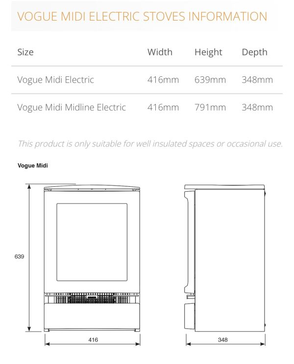 Gazco vogue midi electric fire - Image 3