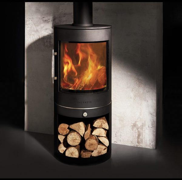 Chesney solstice 5WS series LS wood burner in black